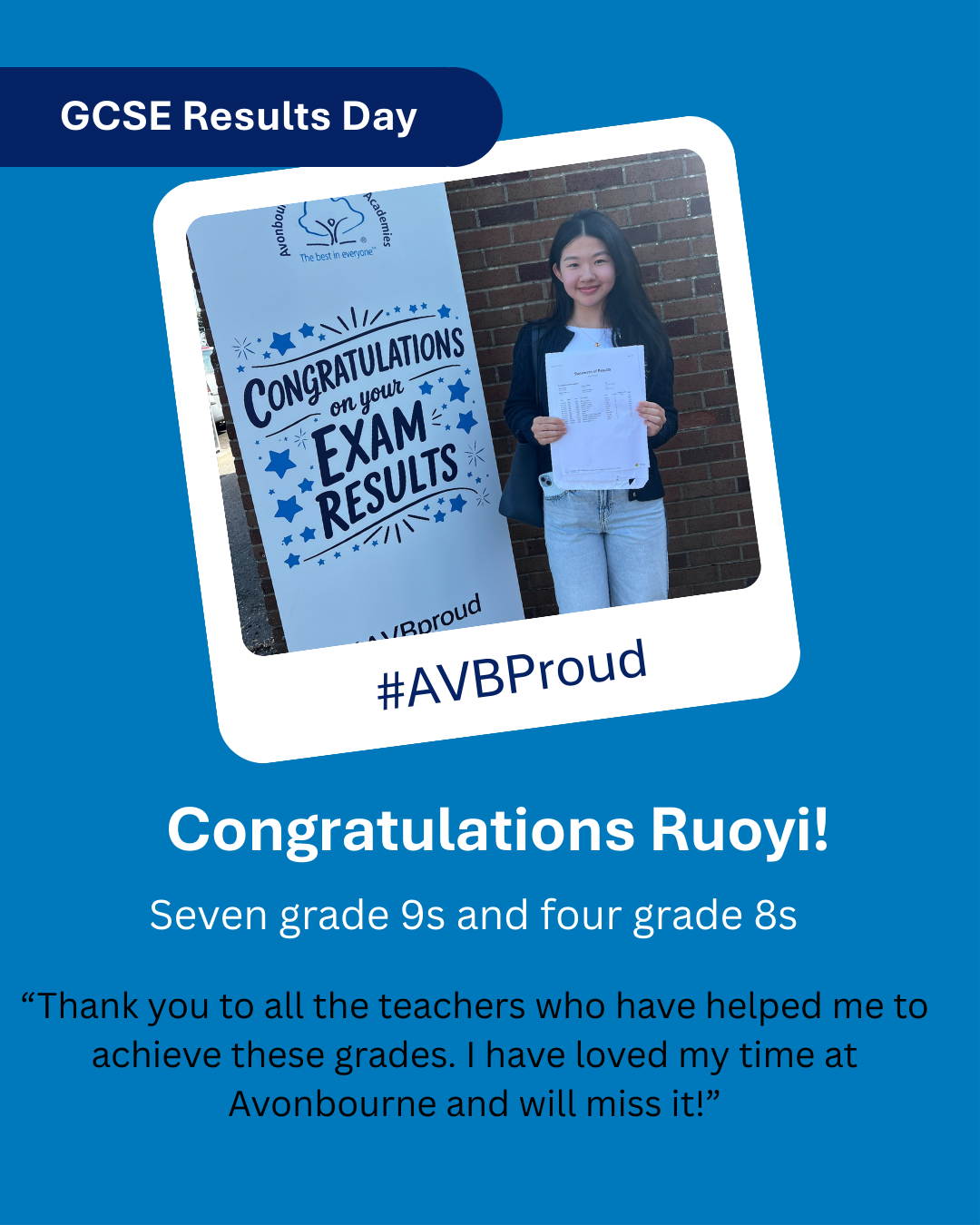 AVONBOURNE GIRLS’ ACADEMY SECURES RAFT OF GRADE 9S AT GCSE